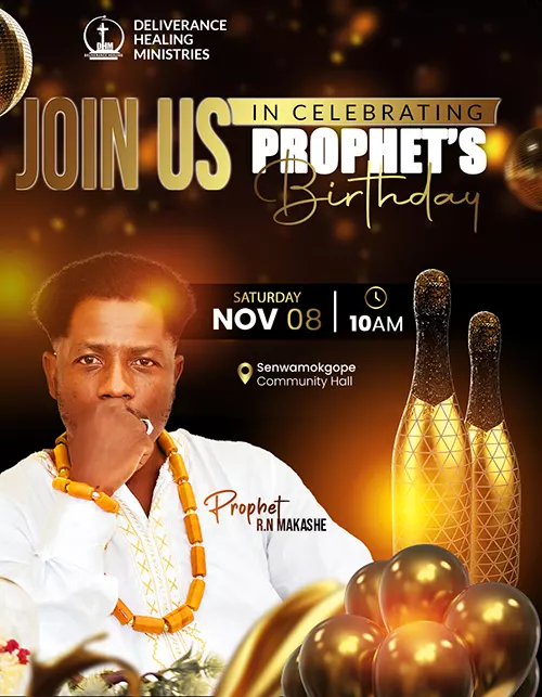 Birthday celebration of Prophet R.N Makashe