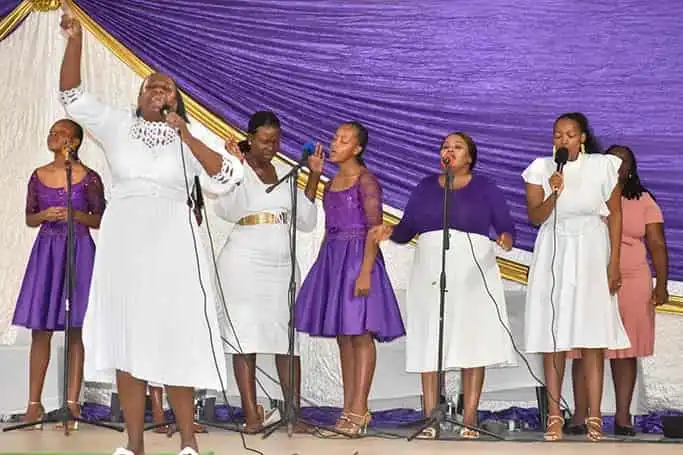 Prophet entering the church
